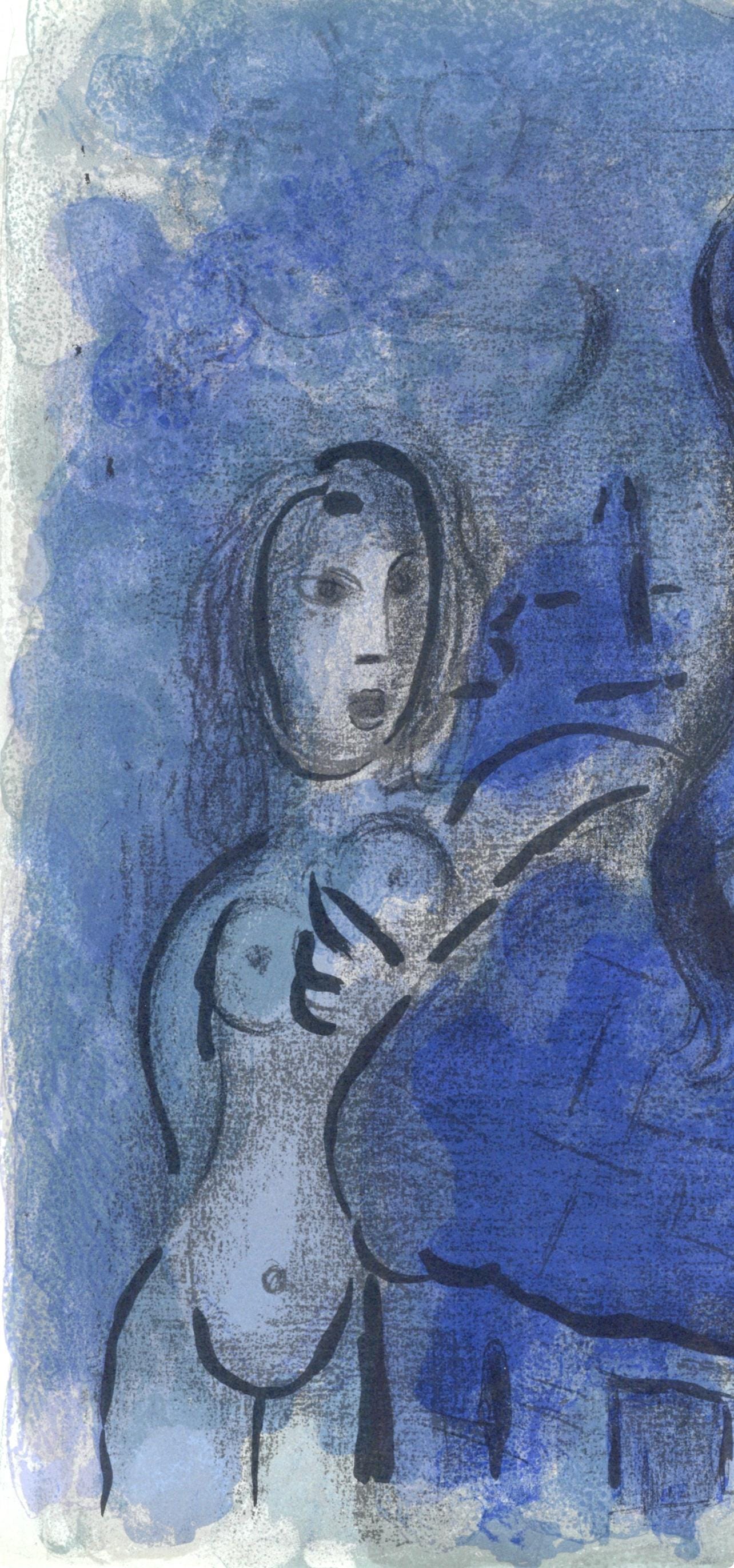 Marc Chagall, Rahab Et Les Espions De Jricho (Mourlot 117-46; Cramer 25), Dessins Pour La Bible,