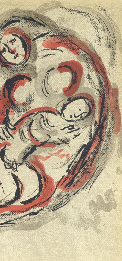 Marc Chagall, Agar Dans Le Dsert (Mourlot 117-46; Cramer 25), Dessins Pour La Bible, Verve, Revue,