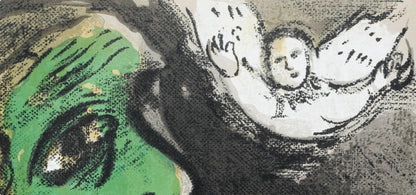 Marc Chagall, Job En Prire (Mourlot 117-46; Cramer 25), Dessins Pour La Bible, Verve, Revue,