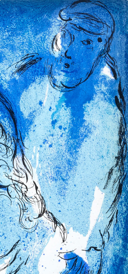 Marc Chagall, Abraham Et Sarah (Mourlot 117-46; Cramer 25), Dessins Pour La Bible, Verve, Revue,