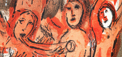 Marc Chagall, Sara Et Les Anges (Mourlot 117-46; Cramer 25), Dessins Pour La Bible, Verve, Revue,