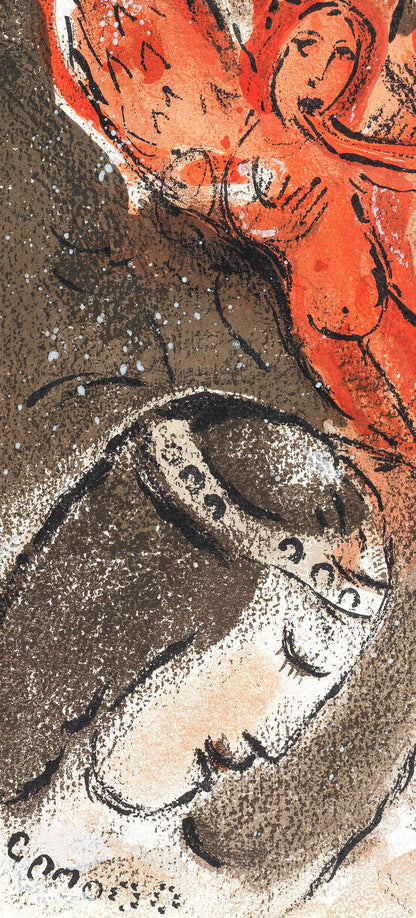 Marc Chagall, Sara Et Les Anges (Mourlot 117-46; Cramer 25), Dessins Pour La Bible, Verve, Revue,