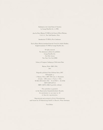 Henri Matisse, Le Cheval, L'Cuyre Et Le Clown, Special Edition For Moma, Hliogravure