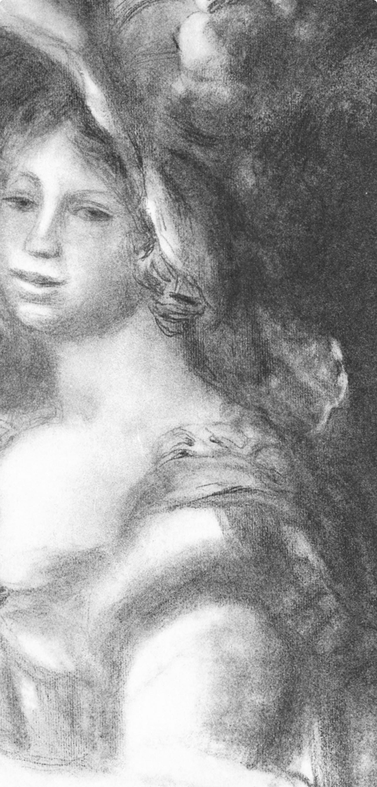 Pierre-Auguste Renoir, Jeune Femme En Buste, Les Lithographies De Renoir, Lithograph