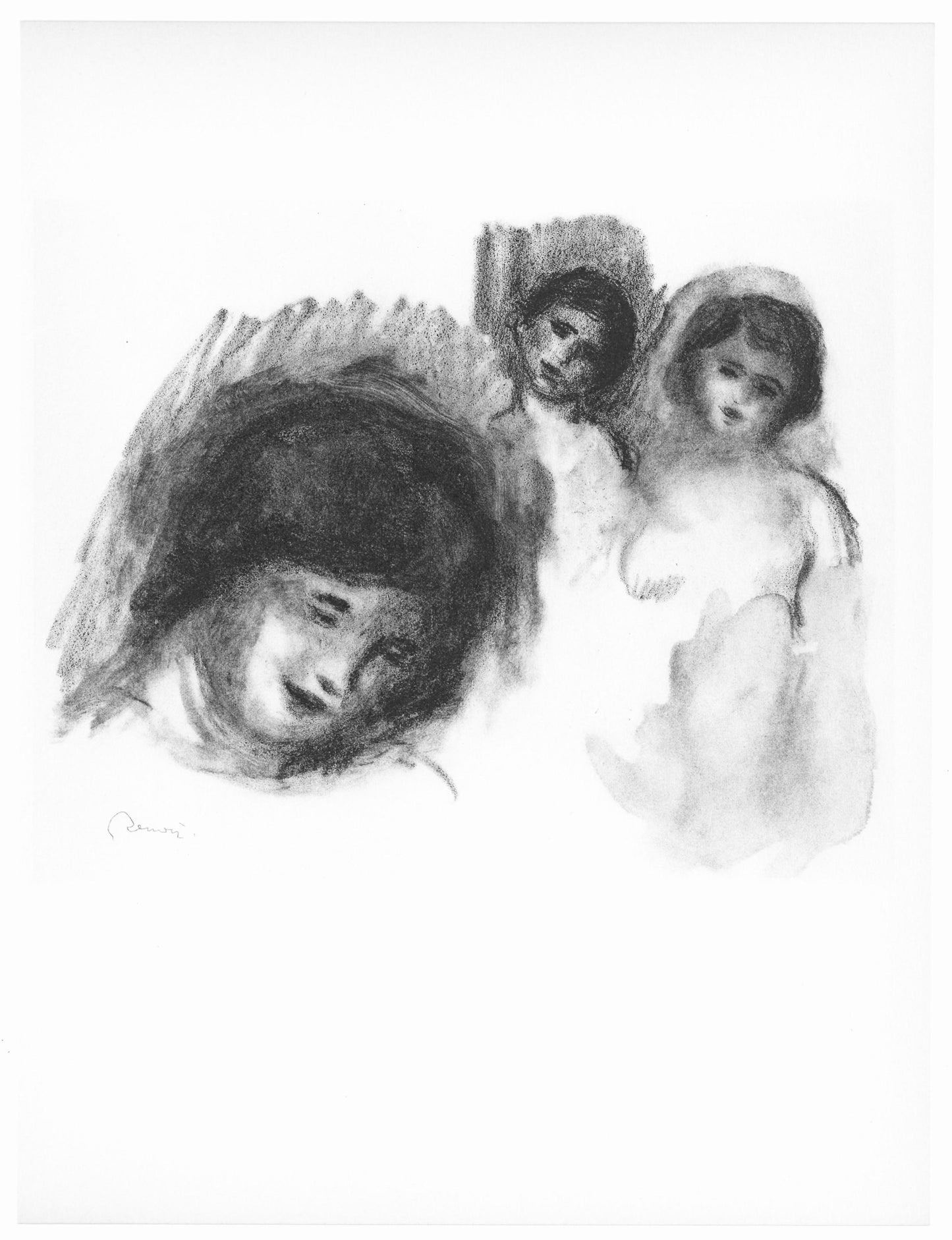 Pierre-Auguste Renoir, Pierre Aux Trois Croquis, Les Lithographies De Renoir, Lithograph