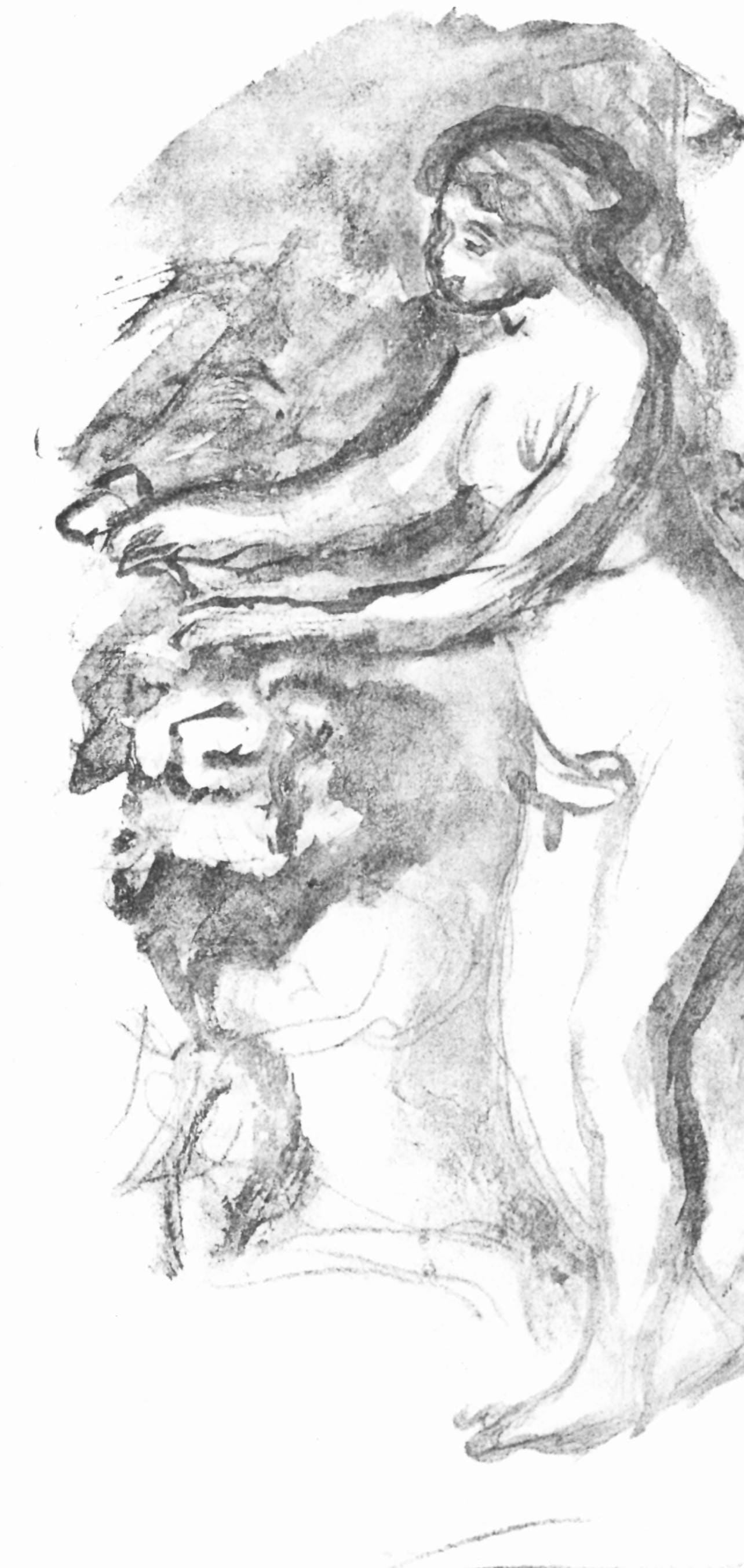 Pierre-Auguste Renoir, Femme Au Cep De Vigne, Les Lithographies De Renoir, Lithograph