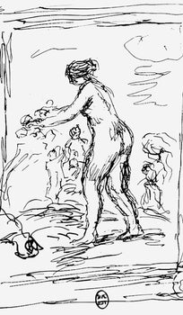 Pierre-Auguste Renoir, Femme Au Cep De Vigne, Les Lithographies De Renoir, Lithograph