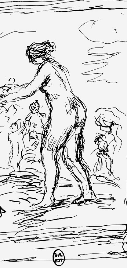 Pierre-Auguste Renoir, Femme Au Cep De Vigne, Les Lithographies De Renoir, Lithograph