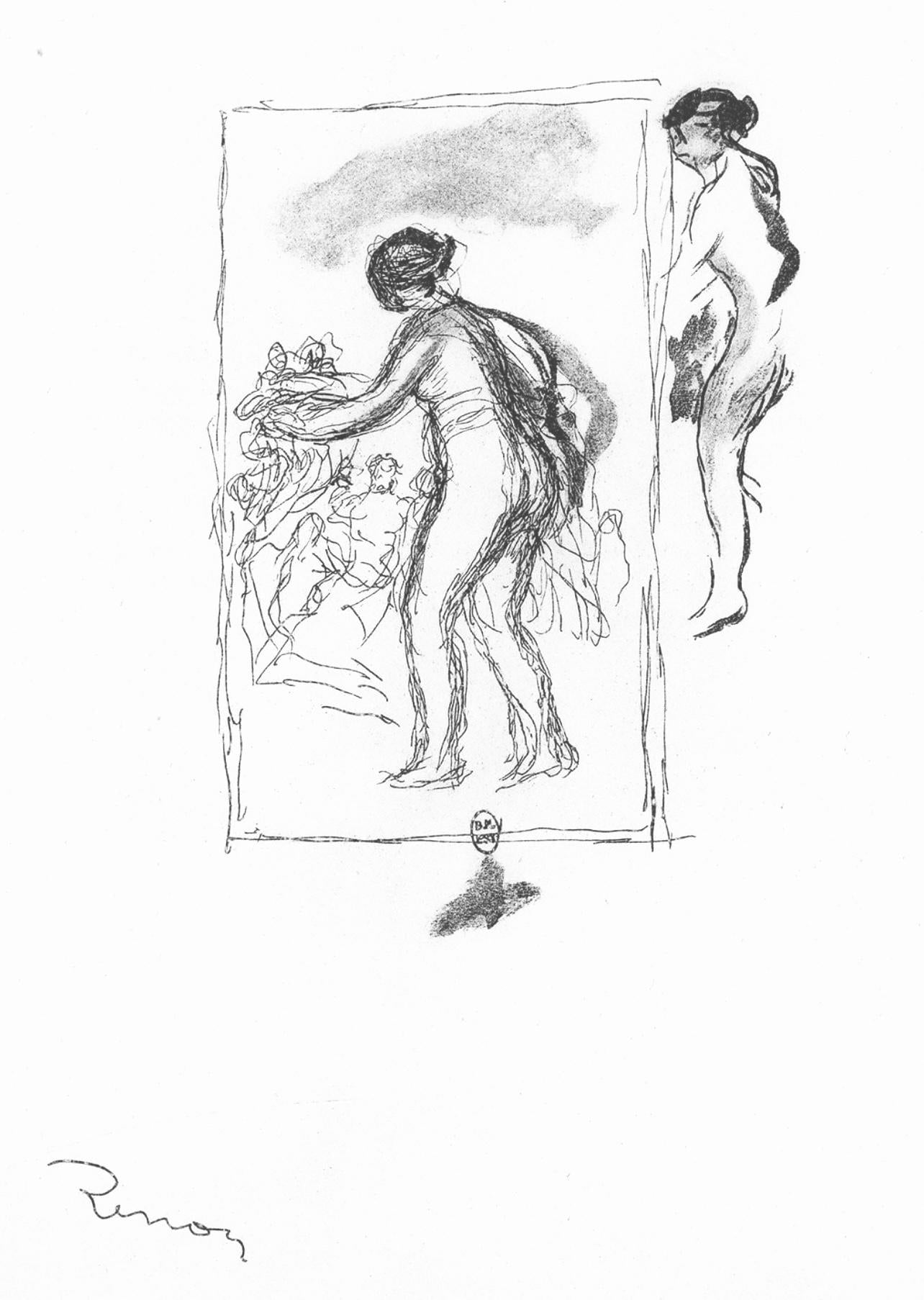 Pierre-Auguste Renoir, Femme Au Cep De Vigne, Les Lithographies De Renoir, Lithograph