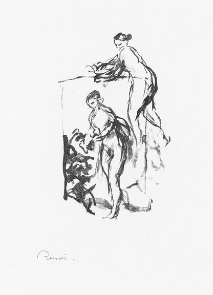Pierre-Auguste Renoir, Femme Au Cep De Vigne, Les Lithographies De Renoir, Lithograph