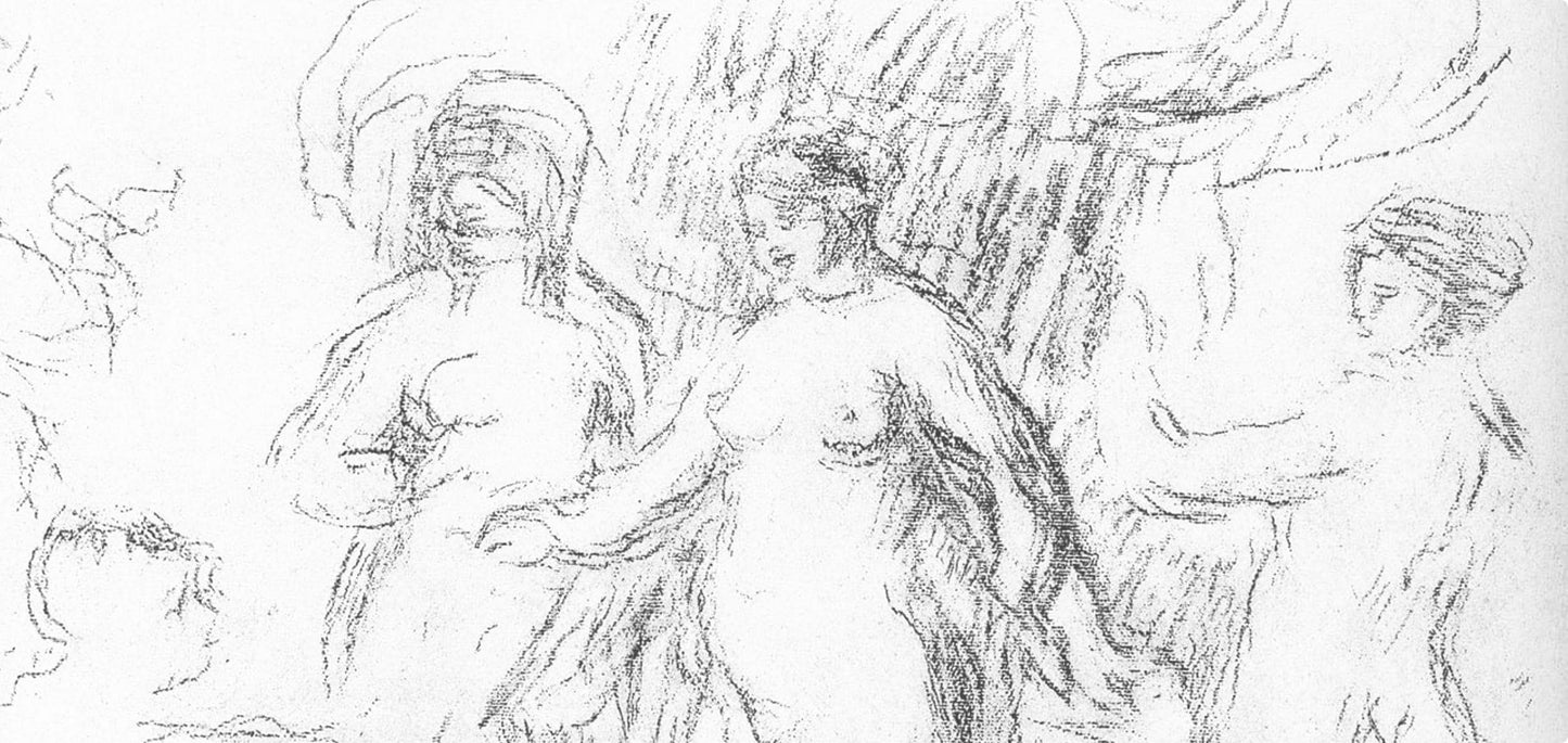 Lithograph - Pierre-Auguste Renoir - Les Baigneuses - Les Lithographies de Renoir