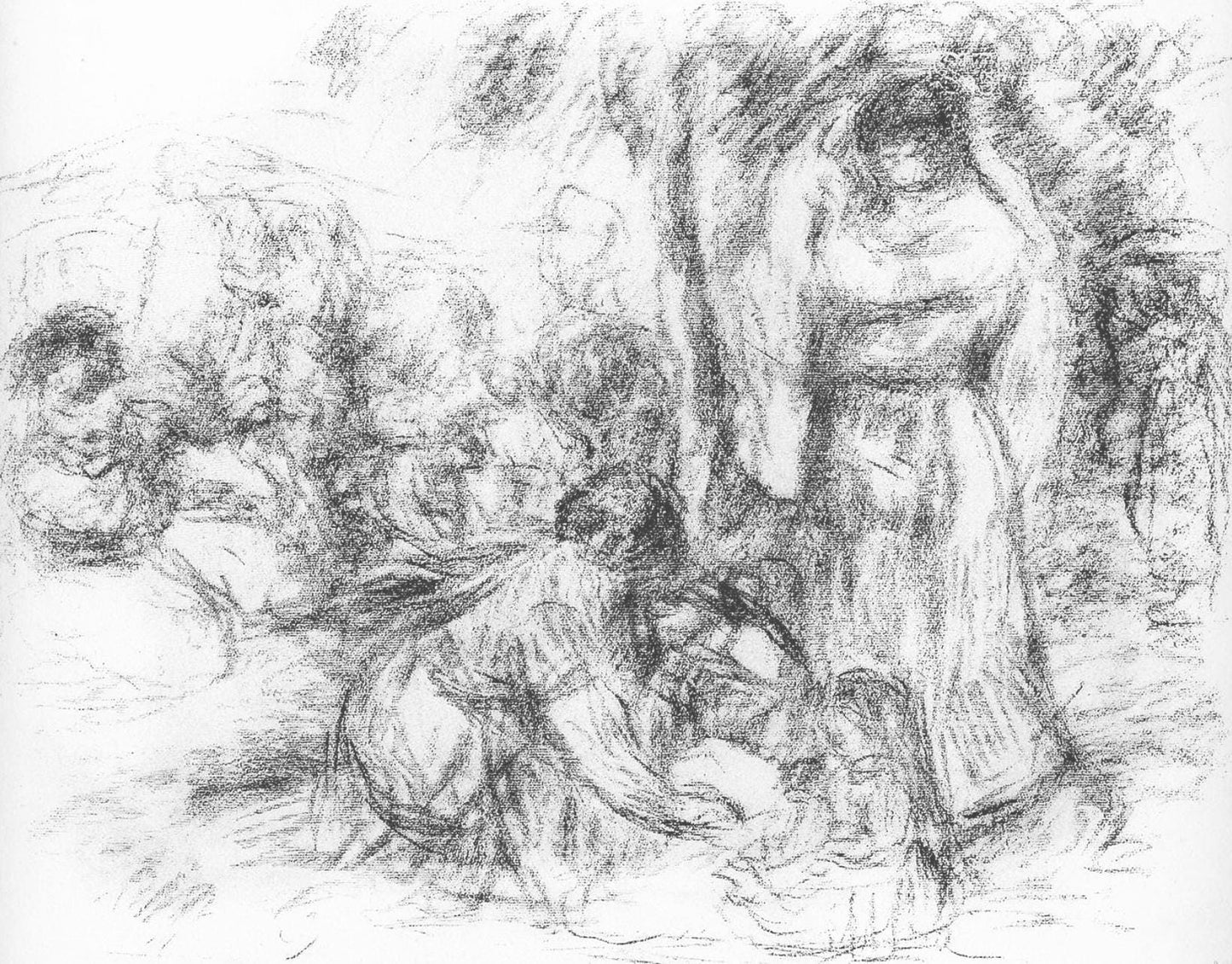 Pierre-Auguste Renoir, Les Laveuses, Les Lithographies De Renoir, Lithograph