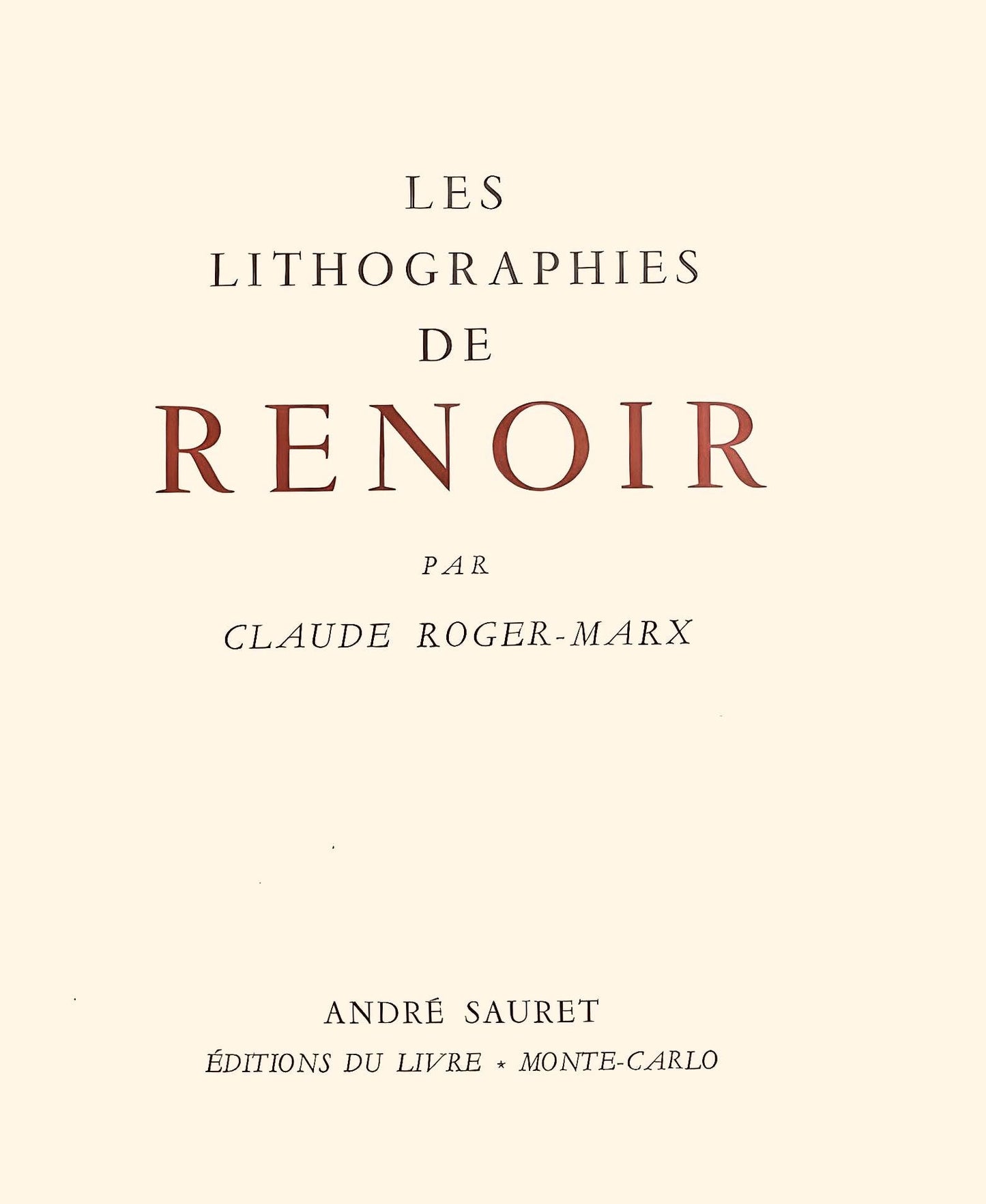 Pierre-Auguste Renoir, Mere Et Enfants, Les Lithographies De Renoir, Lithograph