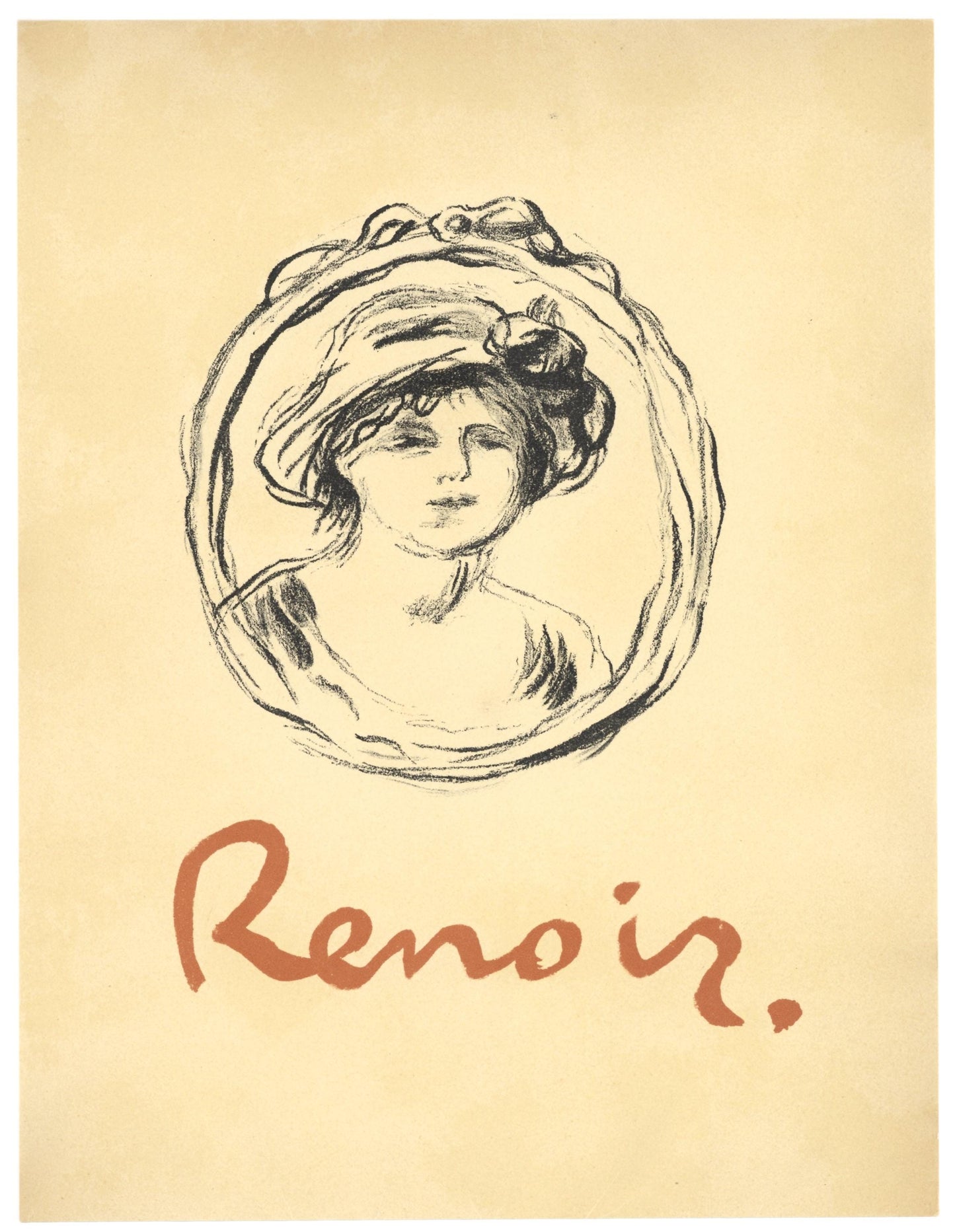 Pierre-Auguste Renoir, Portrait De Femme, Les Lithographies De Renoir, Lithograph