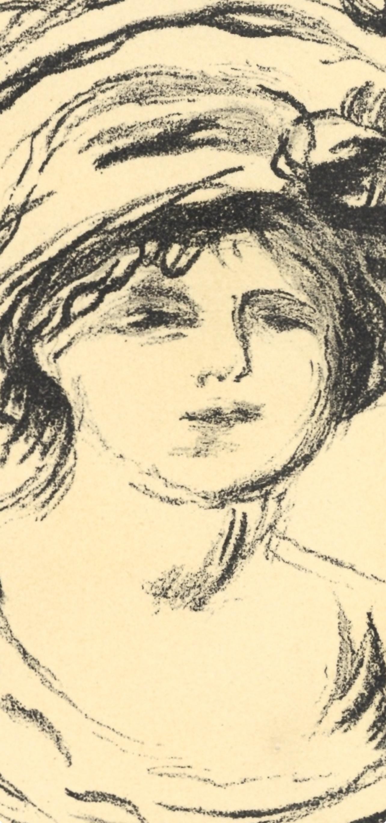 Pierre-Auguste Renoir, Portrait De Femme, Les Lithographies De Renoir, Lithograph