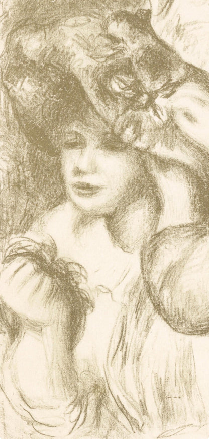 Pierre-Auguste Renoir, Le Chapeau Pingl, Les Lithographies De Renoir, Lithograph