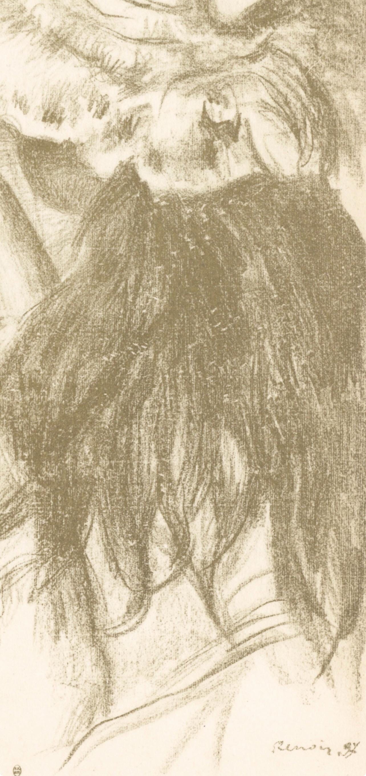 Pierre-Auguste Renoir, Le Chapeau Pingl, Les Lithographies De Renoir, Lithograph