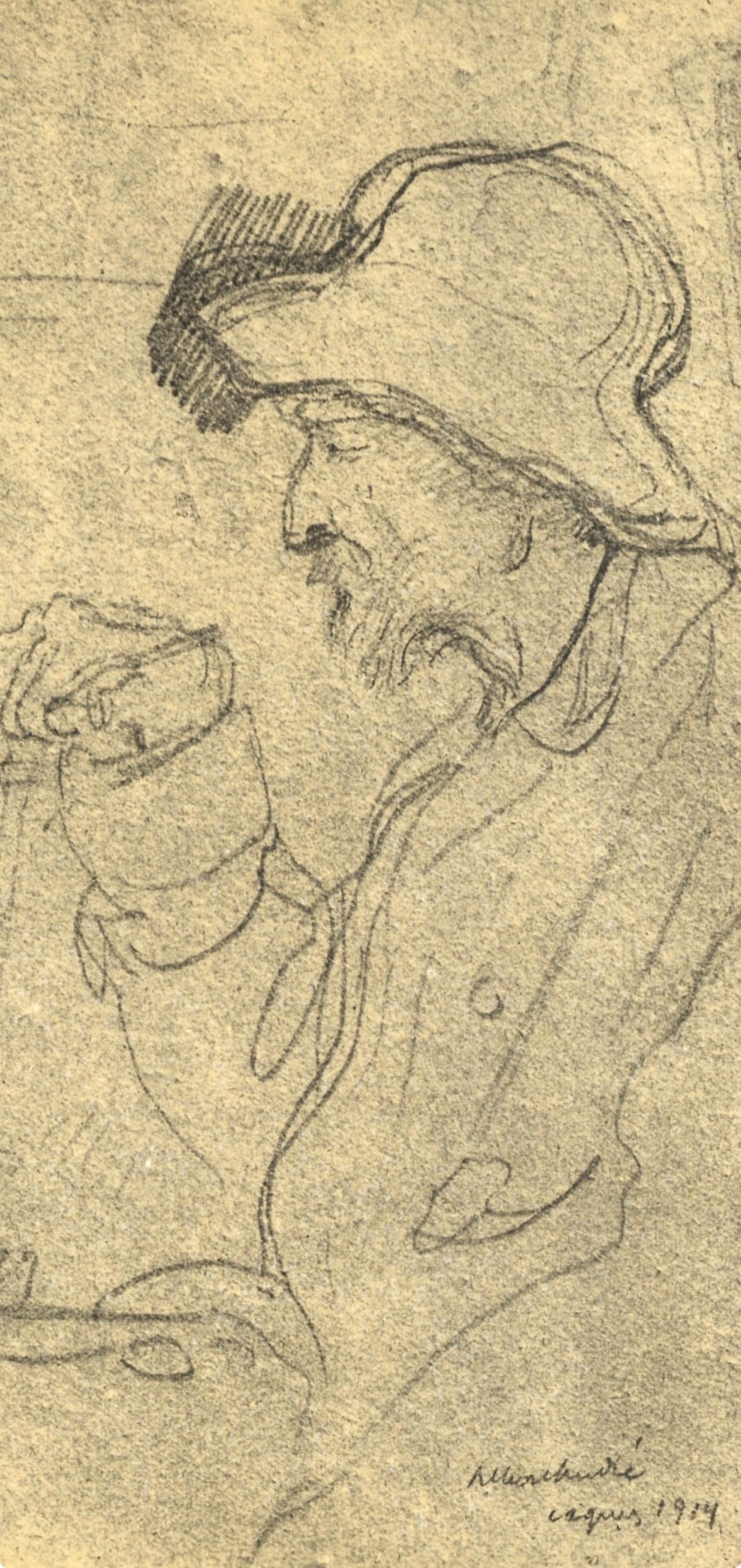 Albert Andr, Portrait De Auguste Renoir, Les Lithographies De Renoir, Lithograph