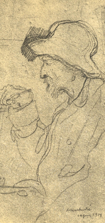 Albert Andr, Portrait De Auguste Renoir, Les Lithographies De Renoir, Lithograph