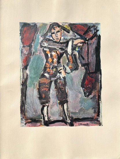 Georges Rouault, Arlequin, Divertissement, Ditions De La Revue Verve, Lithograph