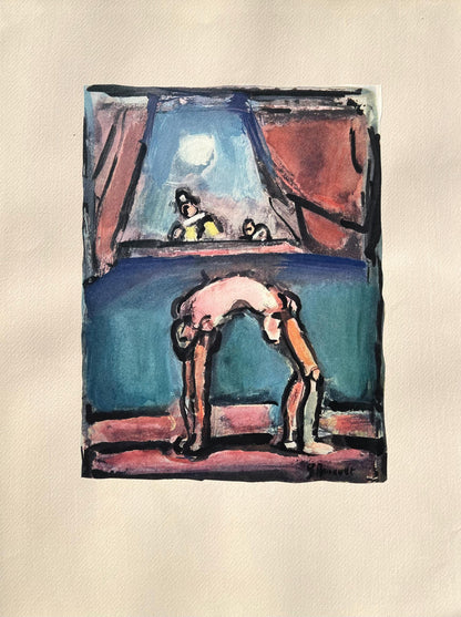 Georges Rouault, Acrobate, Divertissement, Ditions De La Revue Verve, Lithograph