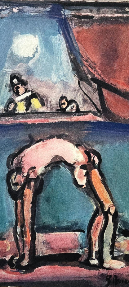 Georges Rouault, Acrobate, Divertissement, Ditions De La Revue Verve, Lithograph