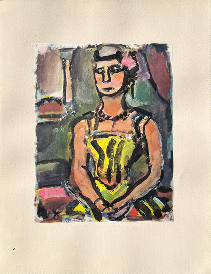 Georges Rouault, Madame Yxe, Divertissement, Ditions De La Revue Verve, Lithograph