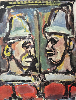 Georges Rouault, Les Deux Anciens, Divertissement, Ditions De La Revue Verve, Lithograph
