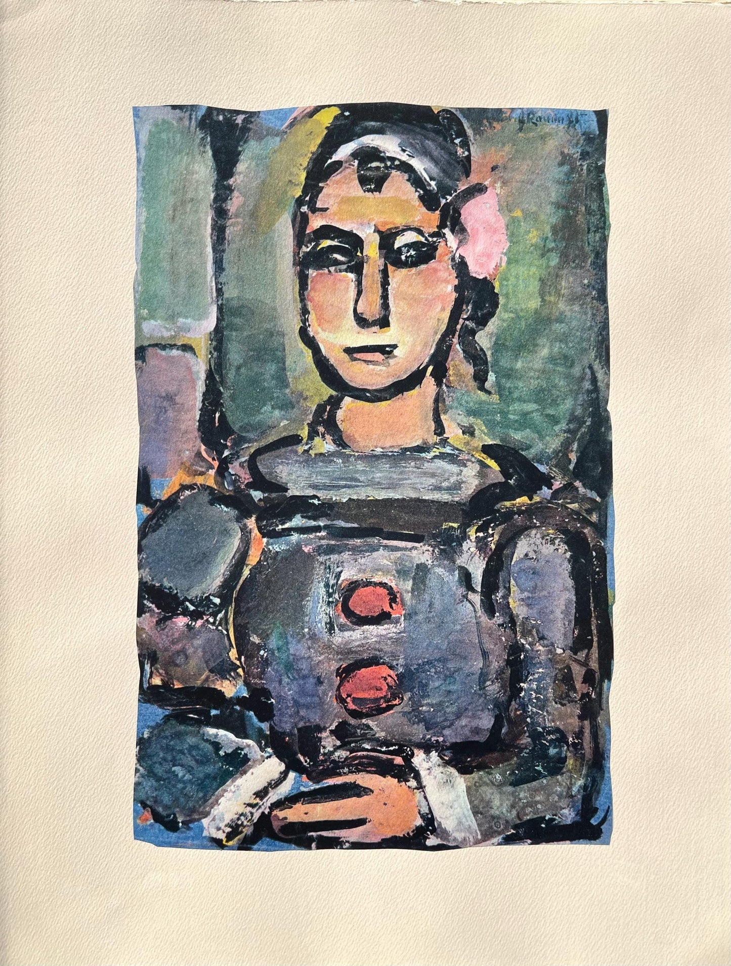 Georges Rouault, Pierrot Noir, Divertissement, Ditions De La Revue Verve, Lithograph