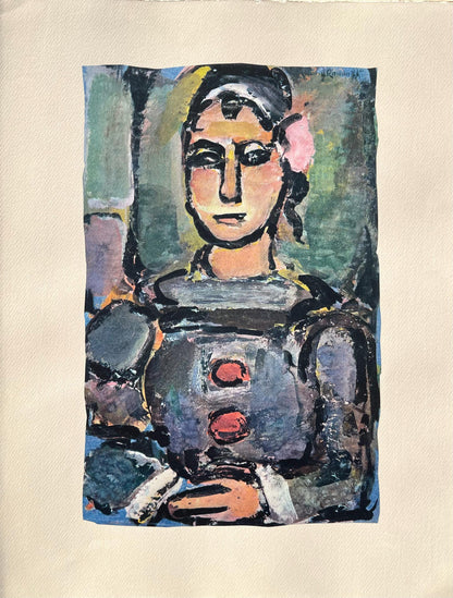 Georges Rouault, Pierrot Noir, Divertissement, Ditions De La Revue Verve, Lithograph