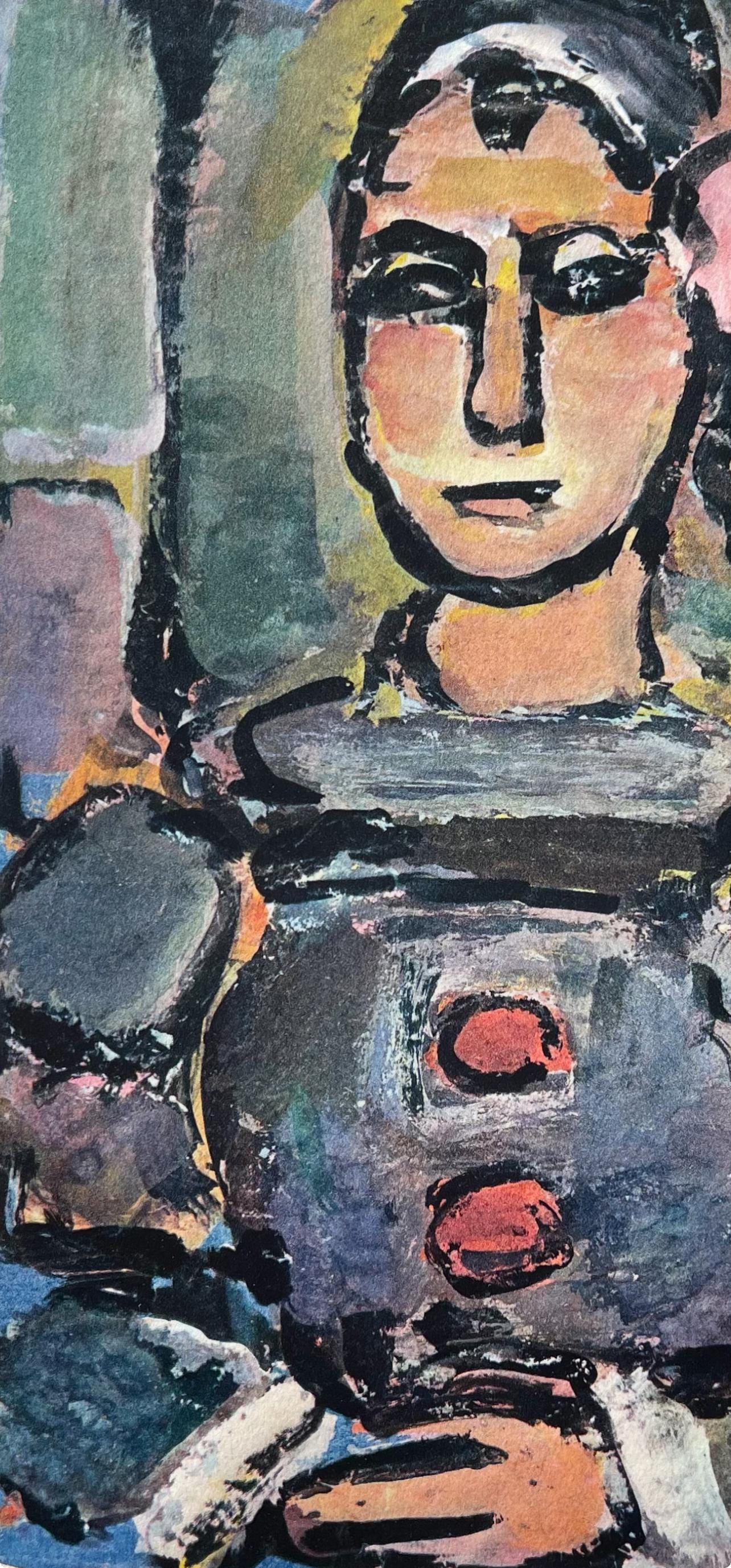 Georges Rouault, Pierrot Noir, Divertissement, Ditions De La Revue Verve, Lithograph