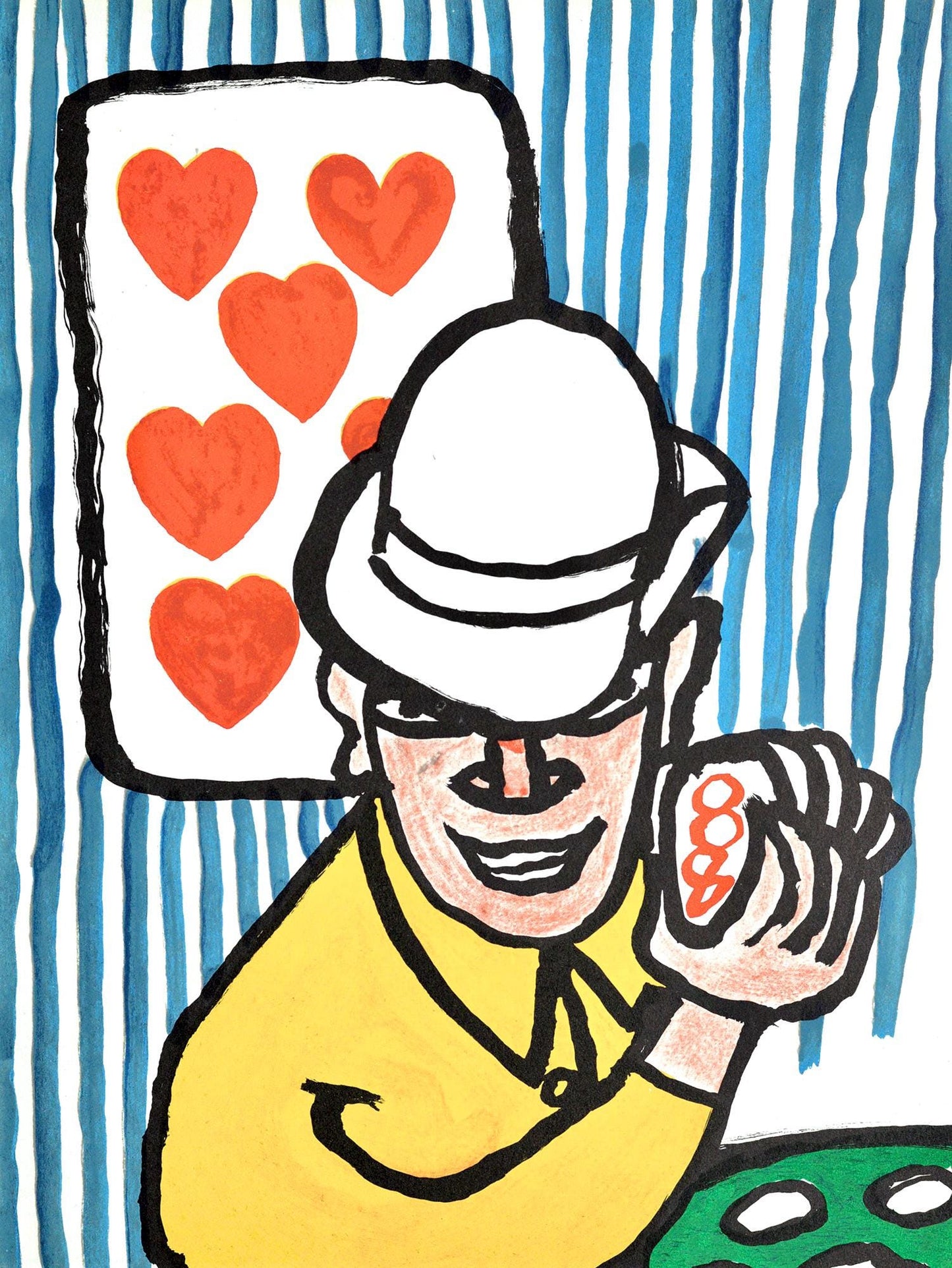 Alexander Calder, Joueurs De Cartes Ii, Derrire Le Miroir, Lithograph