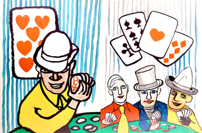 Alexander Calder, Joueurs De Cartes I Et Ii, Derrire Le Miroir, Lithograph