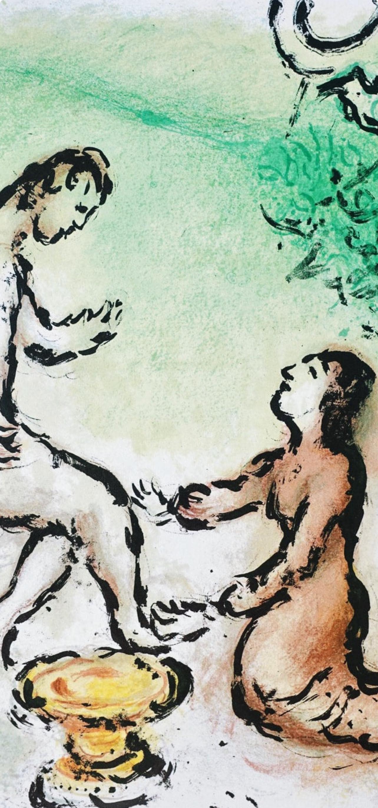 Marc Chagall, Odysseus Und Eurycleia, Homer, Die Odyssee, Lithograph