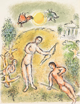 Marc Chagall, Das Blutbad Der Freier, Homer, Die Odyssee, Lithograph