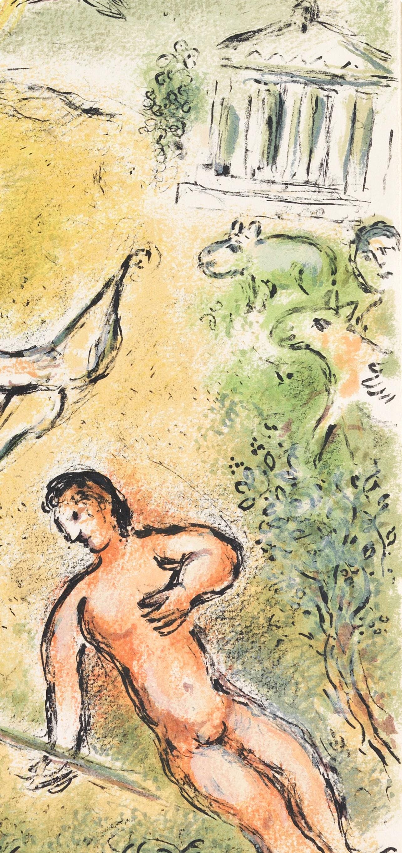 Marc Chagall, Das Blutbad Der Freier, Homer, Die Odyssee, Lithograph