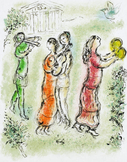 Marc Chagall, Das Fest, Homer, Die Odyssee, Lithograph