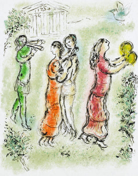 Marc Chagall, Das Fest, Homer, Die Odyssee, Lithograph