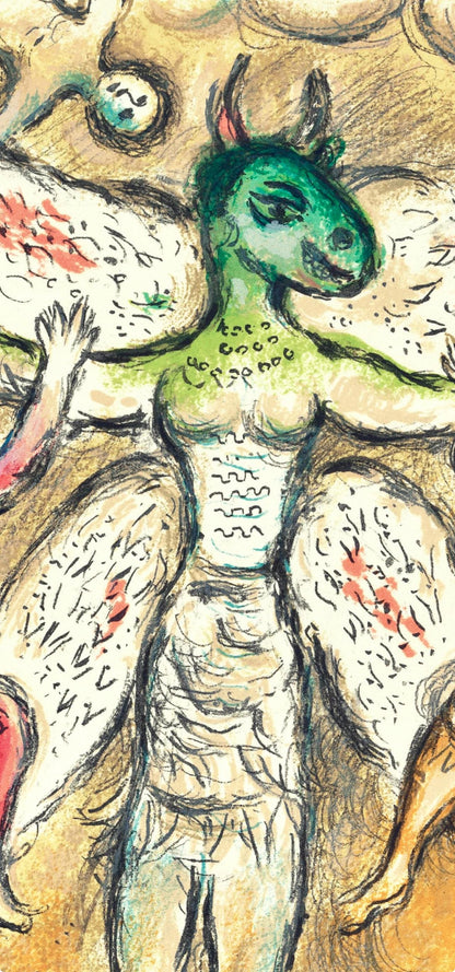 Marc Chagall, Das Bett Des Odysseus, Homer, Die Odyssee, Lithograph