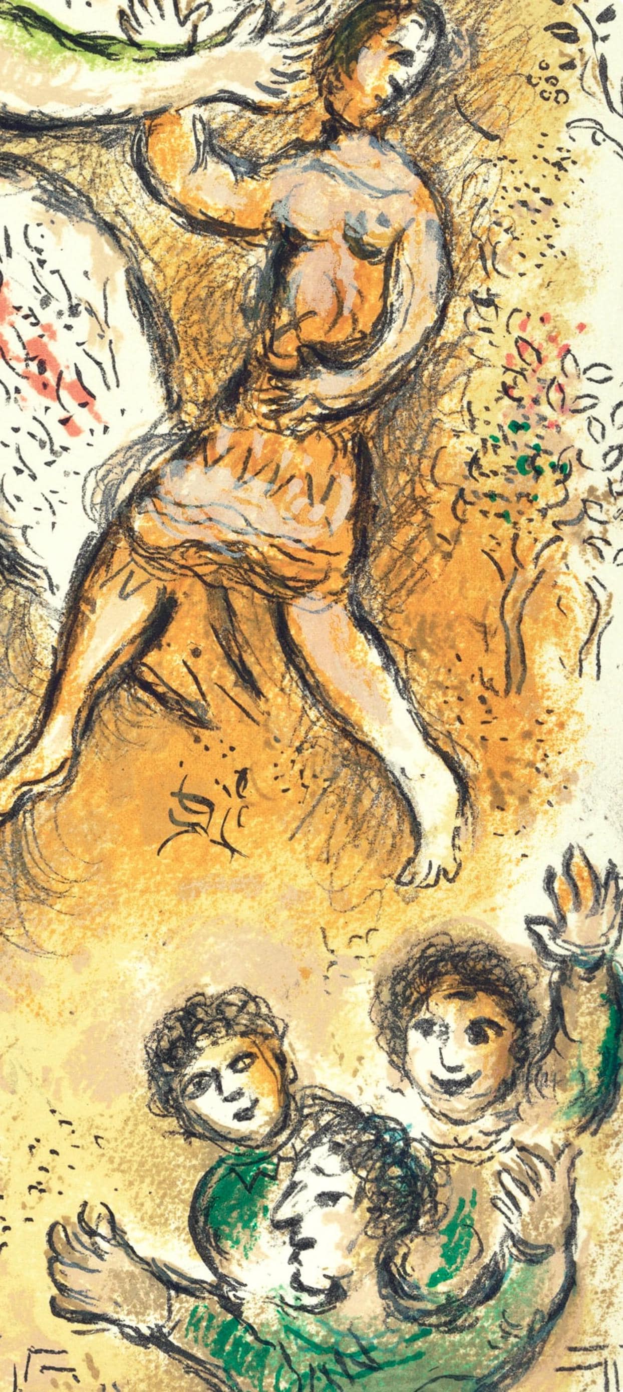 Marc Chagall, Das Bett Des Odysseus, Homer, Die Odyssee, Lithograph