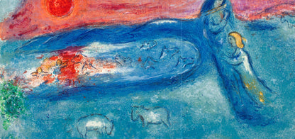 Marc Chagall, La Mort De Dorcon, Daphnis Et Chlo, Hliogravure