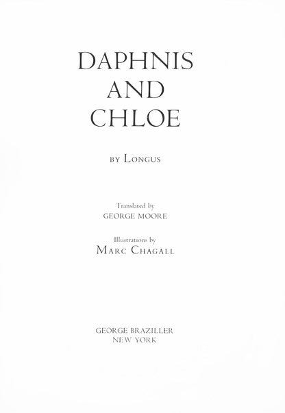 Marc Chagall, Festin nuptial dans la grotte des nymphes, Daphnis et Chlo, Hliogravure