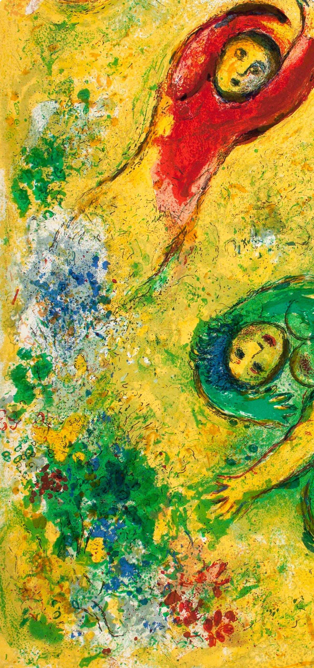 Marc Chagall, Les Fleurs Saccages, Daphnis Et Chlo, Hliogravure