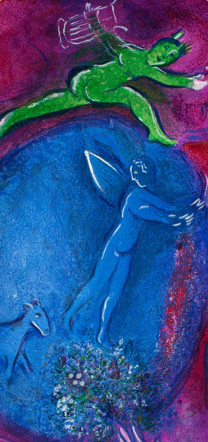 Marc Chagall, Songe De Lamon Et De Dryas, Daphnis Et Chlo, Hliogravure