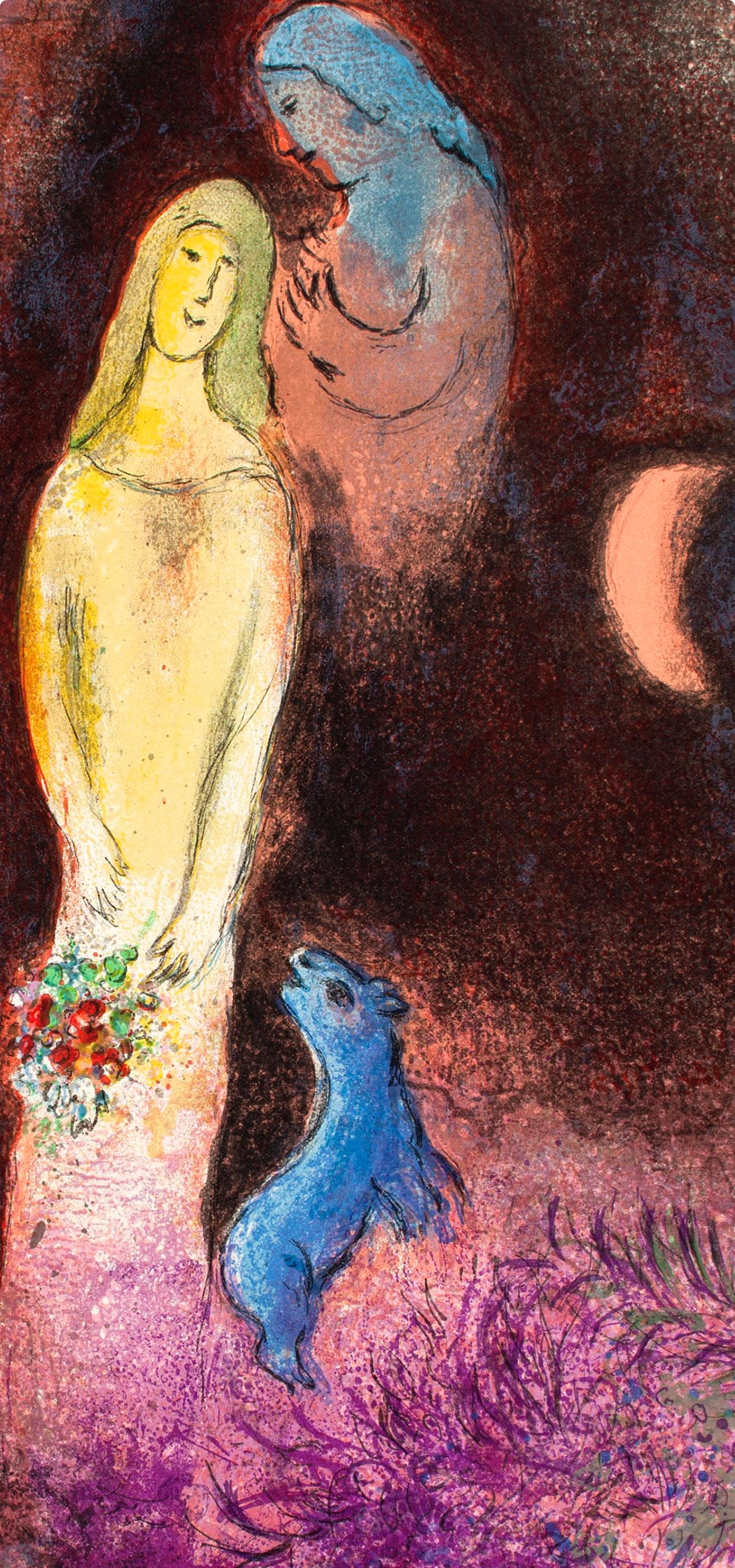 Marc Chagall, Chlo Vtue Et Coiffe Par Clariste, Daphnis Et Chlo, Hliogravure