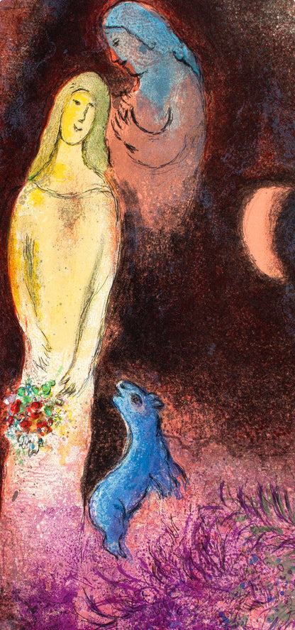 Marc Chagall, Chlo Vtue Et Coiffe Par Clariste, Daphnis Et Chlo, Hliogravure
