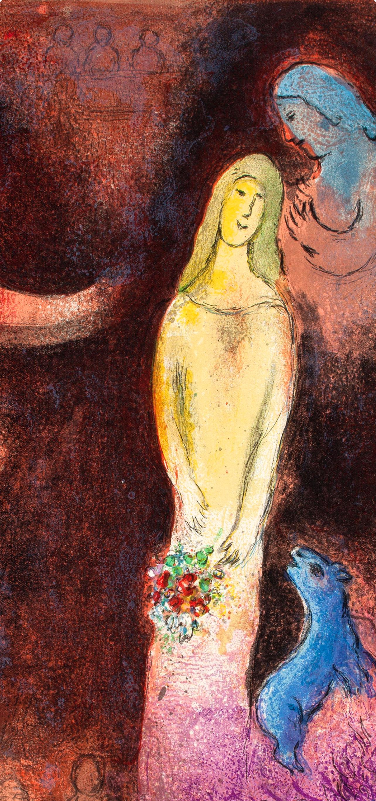 Marc Chagall, Chlo Vtue Et Coiffe Par Clariste, Daphnis Et Chlo, Hliogravure