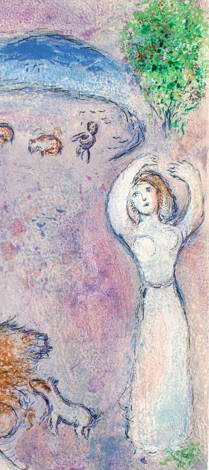 Marc Chagall, La Ruse De Dorcon, Daphnis Et Chlo, Hliogravure