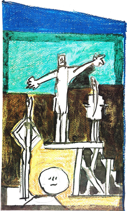 Pablo Picasso, Composition (Cramer 155), La Chute D'Icare, Hliogravure