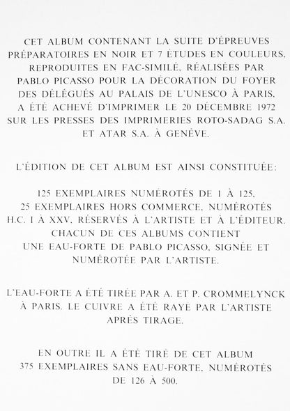 Pablo Picasso, 6.12.57. (Cramer 155), La Chute D'Icare, Hliogravure